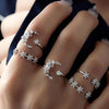 30 Styles Trendy Boho Midi Knuckle Ring Set For Women Crystal Geometric Finger Rings  Bohemian Jewelry