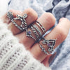 30 Styles Trendy Boho Midi Knuckle Ring Set For Women Crystal Geometric Finger Rings  Bohemian Jewelry