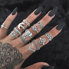 30 Styles Trendy Boho Midi Knuckle Ring Set For Women Crystal Geometric Finger Rings  Bohemian Jewelry
