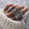 30 Styles Trendy Boho Midi Knuckle Ring Set For Women Crystal Geometric Finger Rings  Bohemian Jewelry