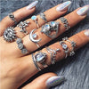 30 Styles Trendy Boho Midi Knuckle Ring Set For Women Crystal Geometric Finger Rings  Bohemian Jewelry