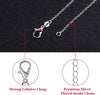 30PCS 925 stamped silver 1MM fine chains necklaces for women men  designer jewelry set party wedding gifts