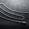 30PCS/lot silver 1MM Snake chains necklaces for women men  designer jewelry set party wedding gifts