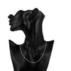 30PCS/lot silver 1MM Snake chains necklaces for women men  designer jewelry set party wedding gifts