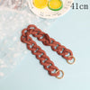 30cm/41cm Colorful DIY Detachable Acrylic Chain Handle Fish Bone Plastic Strap Shoulder Bags Accessories For Women