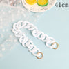 30cm/41cm Colorful DIY Detachable Acrylic Chain Handle Fish Bone Plastic Strap Shoulder Bags Accessories For Women