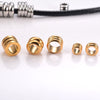 30pcs Stainless Steel Spacer Beads Charm Loose Round Beads Crimp End Bead For DIY Jewelry Making  And Components