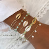 31 Styles Boho Mixed Leaves Letter Map Geometric Crystal Infinity  Pentagram Shell Multi-layer Chain Bracelet Women