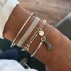 31 Styles Boho Mixed Leaves Letter Map Geometric Crystal Infinity  Pentagram Shell Multi-layer Chain Bracelet Women