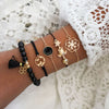 31 Styles Boho Mixed Leaves Letter Map Geometric Crystal Infinity  Pentagram Shell Multi-layer Chain Bracelet Women
