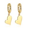 316 Stainless Steel Dangle Earings for Women Men Heart Ball Clover Rond Love Simple Punk Cool Girls Earings 2022 Trend