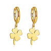 316 Stainless Steel Dangle Earings for Women Men Heart Ball Clover Rond Love Simple Punk Cool Girls Earings 2022 Trend
