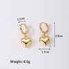 316 Stainless Steel Dangle Heart Ball  Earrings for Women Men Cross Rond Heart Ball Simple Punk Cool Girls Earings 2022 Trend