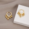 316 Stainless Steel Dangle Heart Ball  Earrings for Women Men Cross Rond Heart Ball Simple Punk Cool Girls Earings 2022 Trend