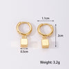 316 Stainless Steel Dangle Heart Ball  Earrings for Women Men Cross Rond Heart Ball Simple Punk Cool Girls Earings 2022 Trend