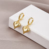316 Stainless Steel Dangle Heart Ball  Earrings for Women Men Cross Rond Heart Ball Simple Punk Cool Girls Earings 2022 Trend