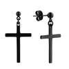 316 Stainless Steel Dangle Heart Ball  Earrings for Women Men Cross Rond Heart Ball Simple Punk Cool Girls Earings 2022 Trend
