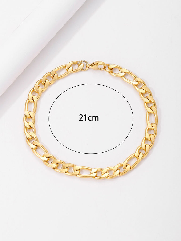 316 Stainless Steel Gold Color Bracelet Twist Cuban Chain Bracelet for Women Chain Bracelet Jewelry Gifts