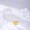 316 Stainless Steel Gold Plating Simple Delicate Heart Pendant Necklace Women Cute Party Jewelry Accessories