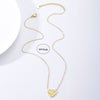 316 Stainless Steel Gold Plating Simple Delicate Heart Pendant Necklace Women Cute Party Jewelry Accessories