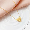 316 Stainless Steel Gold Plating Simple Delicate Heart Pendant Necklace Women Cute Party Jewelry Accessories