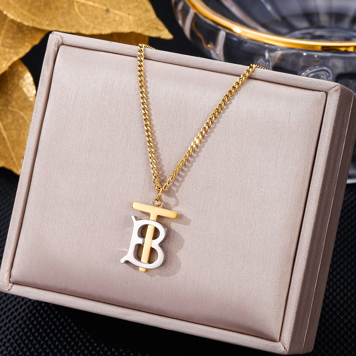 316 Stainless Steel Letter Necklace For Women Men Gold Pendant Collar Initial Necklaces  Jewelry Gifts NO Fade