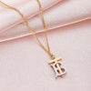 316 Stainless Steel Letter Necklace For Women Men Gold Pendant Collar Initial Necklaces  Jewelry Gifts NO Fade