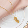 316 Stainless Steel Multiple Beads Pendant Necklace For Women Chain Choker 2022 Trend Gift Party Jewelry Collar