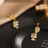 316 stainless steel Pears Gree Leaf Charm Drop Earrings For Women Girl Elegant Monstera Palm Casual Chic Modern Jewelry