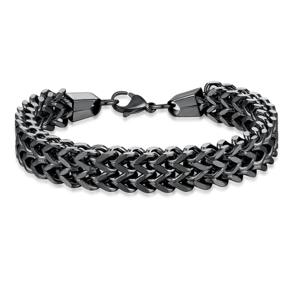 316L Stainless Steel Bracelet Men Luxury Mens Charms Bracelets Vintage Fashion Jewelry Chain Cuban Link Bracelet Male pulseira