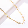 316L Stainless Steel Chains Statement Necklaces For Women Golden Texture Collar Accessories שרשרת חברות
