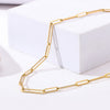 316L Stainless Steel Chains Statement Necklaces For Women Golden Texture Collar Accessories שרשרת חברות