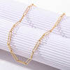 316L Stainless Steel Chains Statement Necklaces For Women Golden Texture Collar Accessories שרשרת חברות