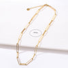 316L Stainless Steel Chains Statement Necklaces For Women Golden Texture Collar Accessories שרשרת חברות