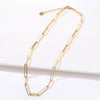 316L Stainless Steel Chains Statement Necklaces For Women Golden Texture Collar Accessories שרשרת חברות