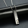 316L Stainless Steel Couple Necklace Her King His Queen Love Heart Titanium Steel Pendant Pair of Necklaces No Fade