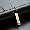 316L Stainless Steel Couple Necklace Her King His Queen Love Heart Titanium Steel Pendant Pair of Necklaces No Fade