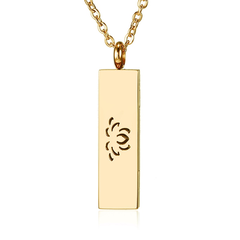 316L Stainless Steel Essential Oil Diffuser Rectangle Locket Necklace Aromatherapy Pendant With Free Chains And Pads