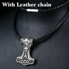 316L Stainless Steel Northern Europe Vikking Pendant Necklace Nordic Myth thor hammer Big/small Jewelry for man  bp8-080