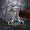 316L Stainless Steel Northern Europe Vikking Pendant Necklace Nordic Myth thor hammer Big/small Jewelry for man  bp8-080