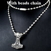316L Stainless Steel Northern Europe Vikking Pendant Necklace Nordic Myth thor hammer Big/small Jewelry for man  bp8-080