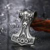 316L Stainless Steel Northern Europe Vikking Pendant Necklace Nordic Myth thor hammer Big/small Jewelry for man  bp8-080