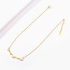 316L Stainless Steel Five Love Heart Pendant Gold Color Clavicle Chain Choker Shell Necklace For Women Wedding Accessories