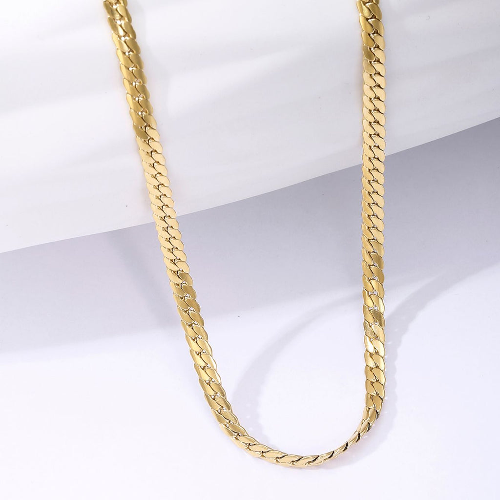 316L Stainless Steel Gold Color Chains Necklace For Women 2022 Punk Street Trend Rustproof Neck Jewelry Gift Bijou