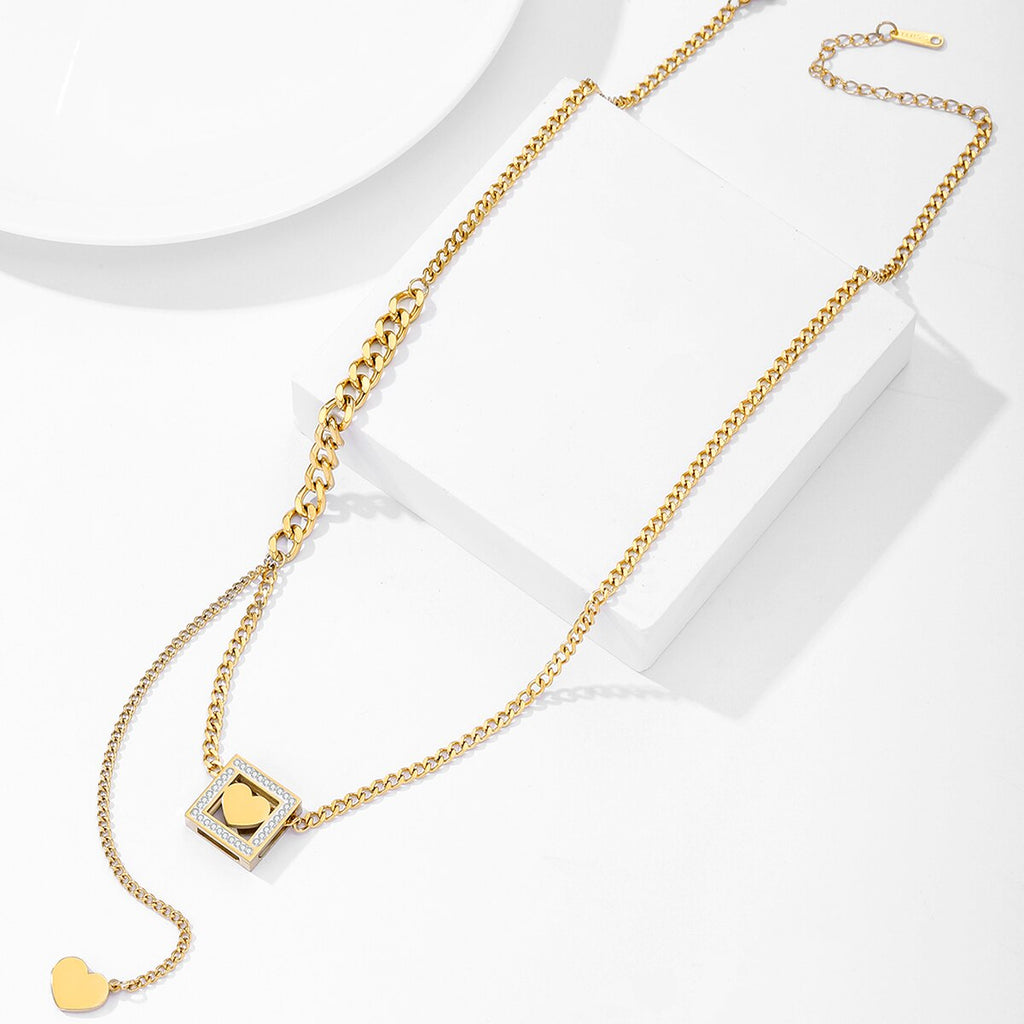 316L Stainless Steel Gold Color Love Shell Heart Necklaces For Women Chokers 2022 Trend Festival Party Gift Jewelry