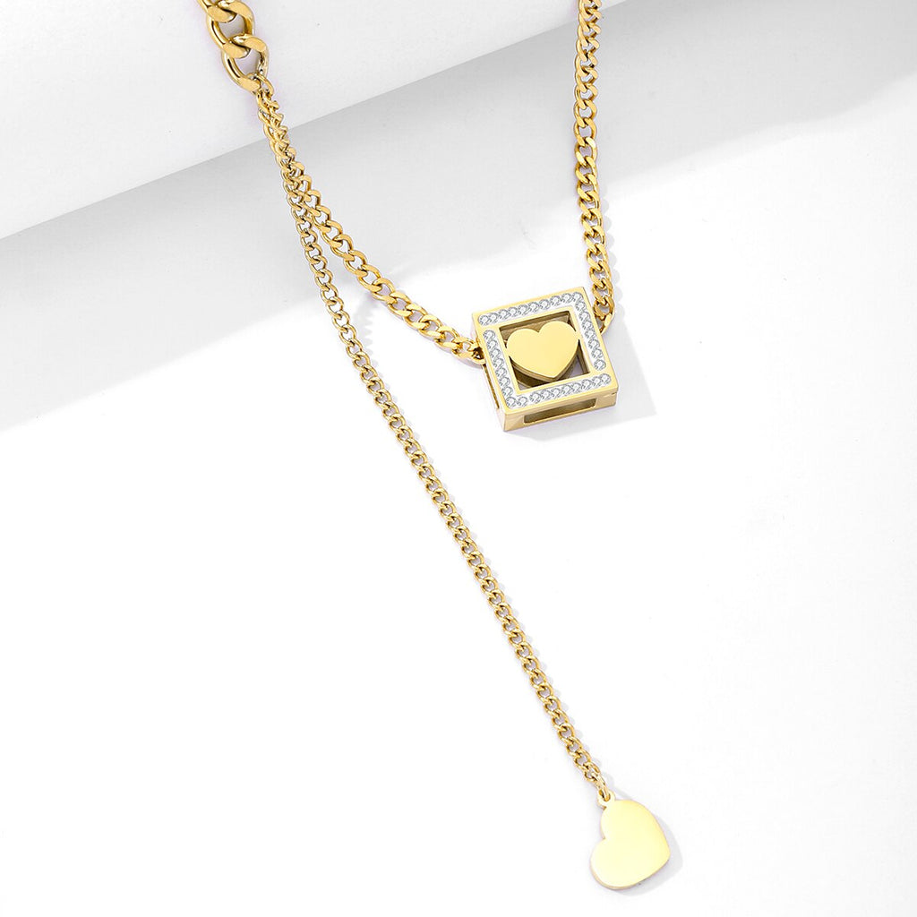 316L Stainless Steel Gold Color Love Shell Heart Necklaces For Women Chokers 2022 Trend Festival Party Gift Jewelry