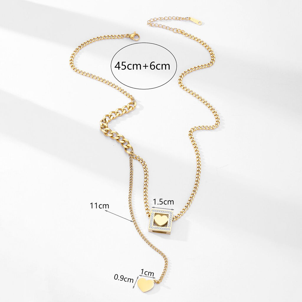 316L Stainless Steel Gold Color Love Shell Heart Necklaces For Women Chokers 2022 Trend Festival Party Gift Jewelry