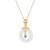 316L Stainless Steel Gold  Smart Safe Clasp Titanium Steel Necklace Female Trendy White Jade Pendant Does Not Fade