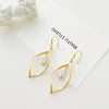 316L Stainless Steel Green Stone Leaves Statement Vintage Drop Earrings For Women Brincos Des Boucles D'oreilles New