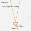 316L Stainless Steel Heart Eye Square Octomom Pendant Necklace For Women Girls Choker Clavicle Chain Jewelry Gifts